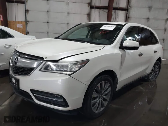 ✅ 2015 Acura MDX Technology • VIN: 5FRYD4H45FB032053 • Lot: 44385091. Wystawiony na IAAI z przebiegiem 129 492 mil. Bezpłatny archiwum sprzedaży aukcyjnych z USA i szczegółowy raport historii pojazdu na DreamBid. Zdjęcie 2.