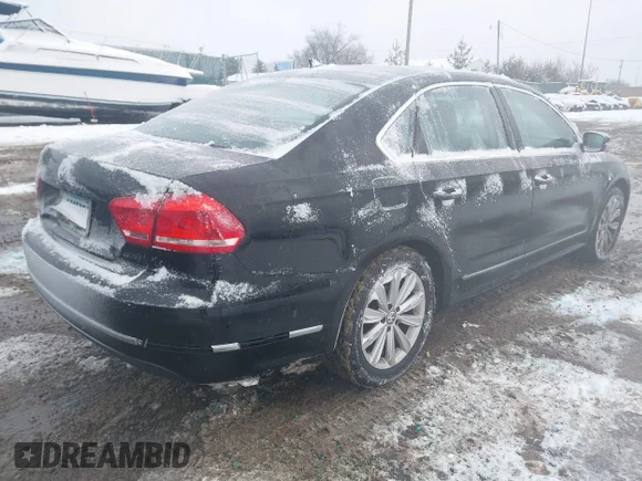 ✅ 2013 Volkswagen Passat SEL • VIN: 1VWCP7A37DC078044 • Lot: 41576260. Listed on IAAI with 269,121 mi. Free auction sales archive from the USA and detailed vehicle history report at DreamBid. Image 4.