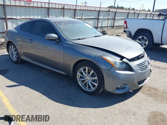 ✅ 2014 Infiniti Q60 • VIN: JN1CV6EL9EM130575 • Lot: 44501208. Listed on IAAI with 70,581 mi. Free auction sales archive from the USA and detailed vehicle history report at DreamBid. Image 1.