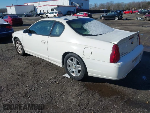 ✅ 2006 Chevrolet Monte Carlo LTZ • VIN: 2G1WN151169293238 • Lot: 44199740. Wystawiony na IAAI z przebiegiem 152 620 mil. Bezpłatny archiwum sprzedaży aukcyjnych z USA i szczegółowy raport historii pojazdu na DreamBid. Zdjęcie 3.