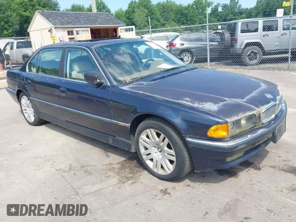 ✅ 1997 BMW 7 Series 740iL • VIN: WBAGJ8322VDM00632 • Lot: 45513295. Listed on IAAI with Not provided. Free auction sales archive from the USA and detailed vehicle history report at DreamBid. Image 1.