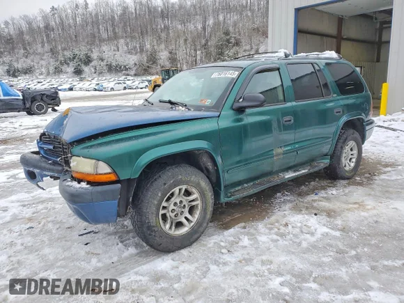 ✅ 2002 Dodge Durango SLT • VIN: 1B4HS48N12F218823 • Lot: 76016145. Wystawiony na Copart z przebiegiem 162 448 mil. Bezpłatny archiwum sprzedaży aukcyjnych z USA i szczegółowy raport historii pojazdu na DreamBid. Zdjęcie 1.