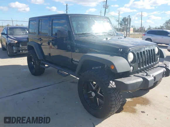 ✅ 2014 Jeep Wrangler Unlimited Freedom • VIN: 1C4BJWDG0EL311725 • Lot: 43618868. Listed on IAAI with 218,760 mi. Free auction sales archive from the USA and detailed vehicle history report at DreamBid. Image 1.