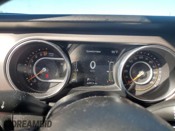 ✅ 2020 Jeep Wrangler Unlimited Black and Tan • VIN: 1C4HJXDGXLW283184 • Lot: 86771725. Wystawiony na Copart z przebiegiem 63 913 mil. Bezpłatny archiwum sprzedaży aukcyjnych z USA i szczegółowy raport historii pojazdu na DreamBid. Zdjęcie 9.