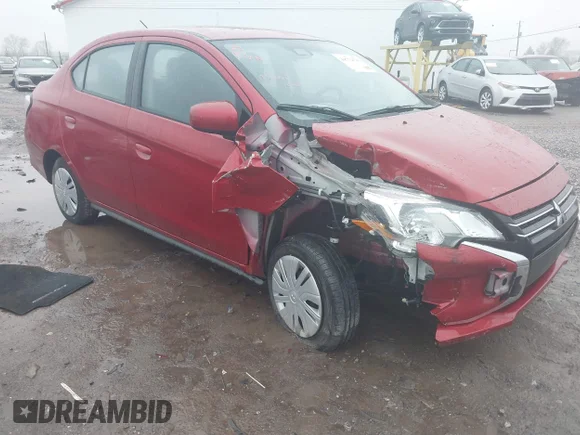 ✅ 2022 Mitsubishi Mirage ES • VIN: ML32FUFJXNHF08733 • Лот: 44774536. Опубликован ранее на IAAI с пробегом 11 945 миль. Бесплатный доступ к архиву аукционных продаж из США и подробный отчёт об истории автомобиля на DreamBid. Изображение 1.