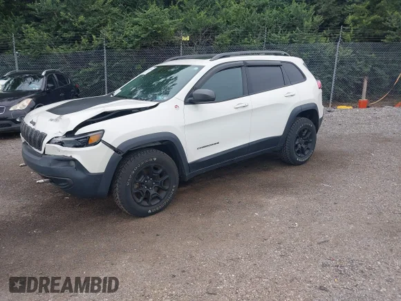 ✅ 2019 Jeep Cherokee Trailhawk Elite • VIN: 1C4PJMBN3KD192215 • Lot: 42999762. Listed on IAAI with 45,304 mi. Free auction sales archive from the USA and detailed vehicle history report at DreamBid. Image 2.