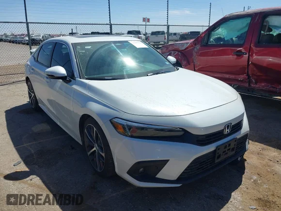 ✅ 2022 Honda Civic Touring • VIN: 2HGFE1F96NH301948 • Lot: 44947716. Listed on IAAI with 53,755 mi. Free auction sales archive from the USA and detailed vehicle history report at DreamBid. Image 1.