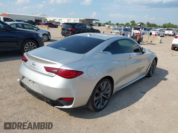 ✅ 2017 Infiniti Q60 Red Sport 400 • VIN: JN1FV7EL1HM701953 • Lot: 43037927. Wystawiony na IAAI z przebiegiem 113 141 mil. Bezpłatny archiwum sprzedaży aukcyjnych z USA i szczegółowy raport historii pojazdu na DreamBid. Zdjęcie 4.