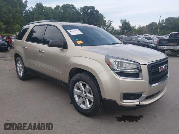 ✅ 2016 GMC Acadia SLE • VIN: 1GKKRPKDXGJ256372 • Lot: 45123132. Listed on IAAI with 180,034 mi. Free auction sales archive from the USA and detailed vehicle history report at DreamBid. Image 1.