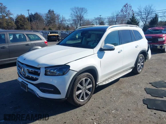 ✅ 2021 Mercedes-Benz GLS 450 • VIN: 4JGFF5KE7MA424849 • Lot: 44102462. Wystawiony na IAAI z przebiegiem 43 175 mil. Bezpłatny archiwum sprzedaży aukcyjnych z USA i szczegółowy raport historii pojazdu na DreamBid. Zdjęcie 2.