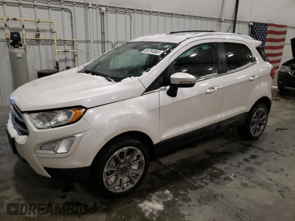 ✅ 2019 Ford EcoSport Titanium • VIN: MAJ6S3KL8KC301099 • Lot: 38794863. Wystawiony na Copart z przebiegiem 16 963 mil. Bezpłatny archiwum sprzedaży aukcyjnych z USA i szczegółowy raport historii pojazdu na DreamBid. Zdjęcie 1.