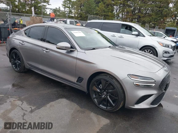✅ 2023 Genesis G70 2.0T • VIN: KMTG34TA1PU131993 • Лот: 43492184. Опубликован ранее на IAAI с пробегом 13 063 миль. Бесплатный доступ к архиву аукционных продаж из США и подробный отчёт об истории автомобиля на DreamBid. Изображение 1.