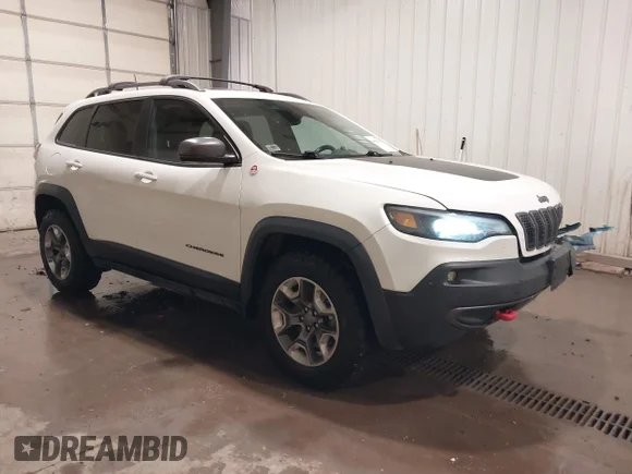 ✅ 2019 Jeep Cherokee Trailhawk • VIN: 1C4PJMBX5KD141610 • Lot: 44015558. Listed on IAAI with 114,928 mi. Free auction sales archive from the USA and detailed vehicle history report at DreamBid. Image 1.