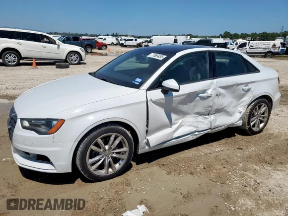 ✅ 2015 Audi A3 Premium • VIN: WAUAJGFF8F1074823 • Lot: 71569455. Listed on Copart with 160,178 mi. Free auction sales archive from the USA and detailed vehicle history report at DreamBid. Image 1.