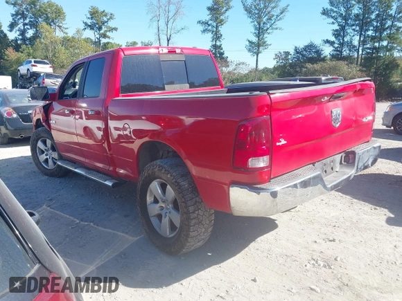 ✅ 2010 Dodge 1500 SLT • VIN: 1D7RV1GP3AS128259 • Lot: 43424920. Wystawiony na IAAI z przebiegiem 110 007 mil. Bezpłatny archiwum sprzedaży aukcyjnych z USA i szczegółowy raport historii pojazdu na DreamBid. Zdjęcie 3.