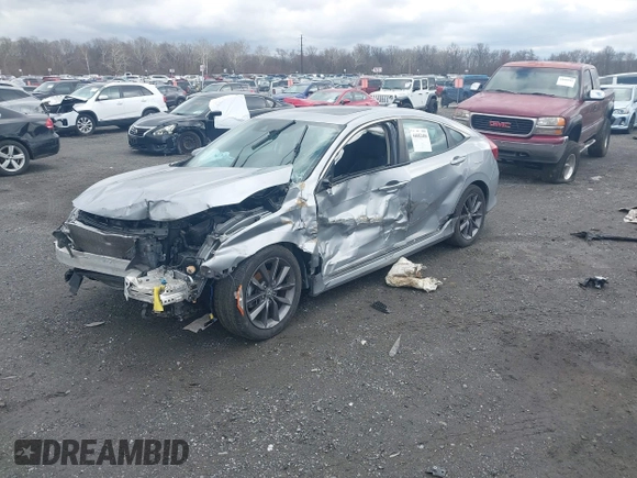 ✅ 2020 Honda Civic EX • VIN: 19XFC1F33LE200763 • Lot: 44682486. Wystawiony na IAAI z przebiegiem 80 415 mil. Bezpłatny archiwum sprzedaży aukcyjnych z USA i szczegółowy raport historii pojazdu na DreamBid. Zdjęcie 2.