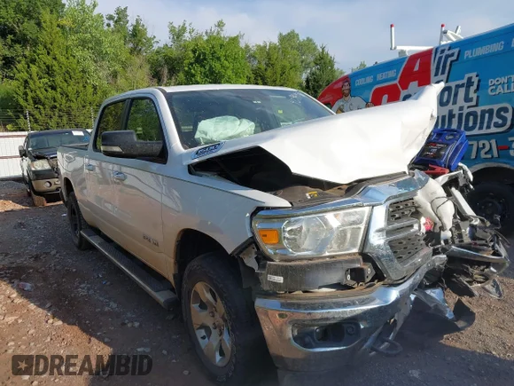 ✅ 2022 Ram 1500 Big Horn • VIN: 1C6SRFMT1NN339860 • Lot: 42949598. Wystawiony na IAAI z przebiegiem 55 718 mil. Bezpłatny archiwum sprzedaży aukcyjnych z USA i szczegółowy raport historii pojazdu na DreamBid. Zdjęcie 1.