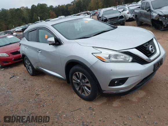 ✅ 2017 Nissan Murano SL • VIN: 5N1AZ2MHXHN158541 • Lot: 43542039. Wystawiony na IAAI z przebiegiem 44 231 mil. Bezpłatny archiwum sprzedaży aukcyjnych z USA i szczegółowy raport historii pojazdu na DreamBid. Zdjęcie 1.