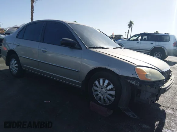 ✅ 2003 Honda Civic LX • VIN: 2HGES165X3H597975 • Lot: 45356943. Listed on IAAI with 270,958 mi. Free auction sales archive from the USA and detailed vehicle history report at DreamBid. Image 1.