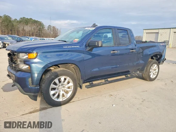 ✅ 2021 Chevrolet Silverado 1500 Custom • VIN: 1GCRYBEK3MZ110404 • Lot: 73479985. Listed on Copart with 41,428 mi. Free auction sales archive from the USA and detailed vehicle history report at DreamBid. Image 1.