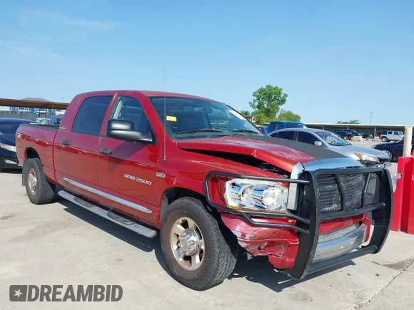 ✅ 2006 Dodge 2500 SLT • VIN: 3D7KR29D36G207086 • Lot: 42378785. Wystawiony na IAAI z przebiegiem 236 312 mil. Bezpłatny archiwum sprzedaży aukcyjnych z USA i szczegółowy raport historii pojazdu na DreamBid. Zdjęcie 1.