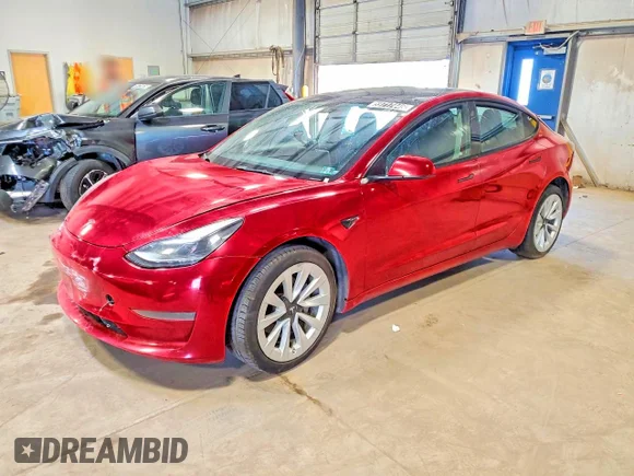 ✅ 2022 Tesla Model 3 • VIN: 5YJ3E1EA7NF288744 • Lot: 59717446. Listed on Copart with 125,247 mi. Free auction sales archive from the USA and detailed vehicle history report at DreamBid. Image 1.