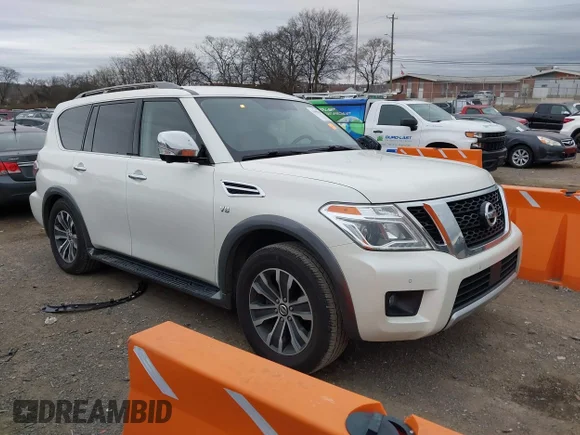 ✅ 2018 Nissan Armada Platinum • VIN: JN8AY2ND6J9060080 • Lot: 43990119. Wystawiony na IAAI z przebiegiem 130 728 mil. Bezpłatny archiwum sprzedaży aukcyjnych z USA i szczegółowy raport historii pojazdu na DreamBid. Zdjęcie 1.
