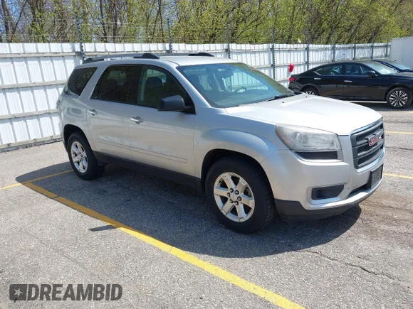 ✅ 2016 GMC Acadia SLE • VIN: 1GKKVNED4GJ121058 • Lot: 44923119. Listed on IAAI with 182,031 mi. Free auction sales archive from the USA and detailed vehicle history report at DreamBid. Image 1.