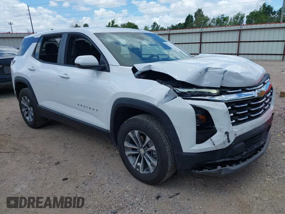 ✅ 2026 Chevrolet Equinox FWD LT • VIN: 3GNAXHEG9TL365781 • Лот: 45349448. Опубликован ранее на IAAI с пробегом 8 106 миль. Бесплатный доступ к архиву аукционных продаж из США и подробный отчёт об истории автомобиля на DreamBid. Изображение 1.