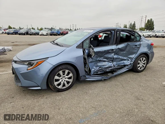 ✅ 2020 Toyota Corolla LE • VIN: 5YFEPRAE9LP049868 • Lot: 56535796. Wystawiony na Copart z przebiegiem 104 481 mil. Bezpłatny archiwum sprzedaży aukcyjnych z USA i szczegółowy raport historii pojazdu na DreamBid. Zdjęcie 1.