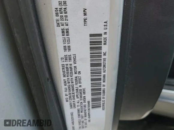 ✅ 2005 Subaru Legacy Outback • VIN: 4S4BP61C957329483 • Лот: 77585944. Опубліковано раніше на Copart з пробігом 138 128 миль. Безкоштовний доступ до архіву аукціонних продажів зі США та докладний звіт про історію автомобіля на DreamBid. Зображення 12.