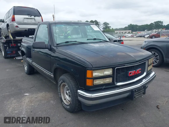 ✅ 1997 GMC Sierra 1500 • VIN: 1GTEC14R9VZ502715 • Лот: 42491115. Опубликован ранее на IAAI с пробегом 147 620 миль. Бесплатный доступ к архиву аукционных продаж из США и подробный отчёт об истории автомобиля на DreamBid. Изображение 1.