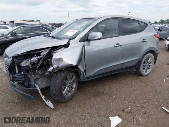 ✅ 2015 Hyundai Tucson GLS • VIN: KM8JT3AF6FU026020 • Lot: 45070233. Listed on IAAI with 111,998 mi. Free auction sales archive from the USA and detailed vehicle history report at DreamBid. Image 2.