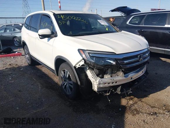 ✅ 2016 Honda Pilot EX-L • VIN: 5FNYF6H53GB059253 • Lot: 45092220. Listed on IAAI with 152,203 mi. Free auction sales archive from the USA and detailed vehicle history report at DreamBid. Image 1.