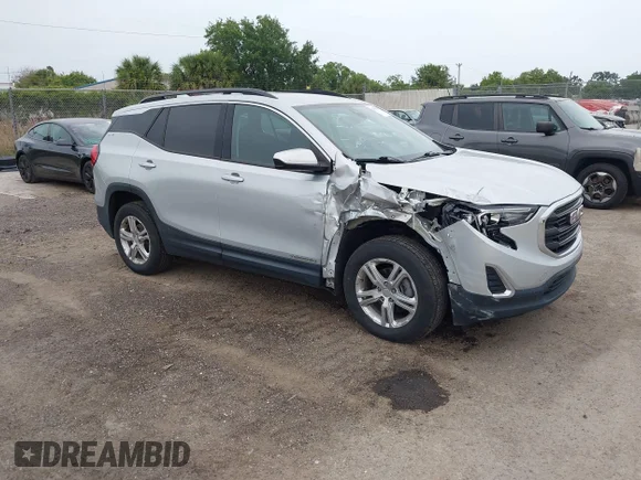 ✅ 2020 GMC Terrain SLE • VIN: 3GKALMEV5LL116359 • Lot: 45085539. Listed on IAAI with 70,521 mi. Free auction sales archive from the USA and detailed vehicle history report at DreamBid. Image 1.