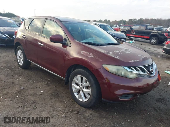 ✅ 2012 Nissan Murano SV • VIN: JN8AZ1MU8CW118011 • Lot: 43760373. Wystawiony na IAAI z przebiegiem 159 229 mil. Bezpłatny archiwum sprzedaży aukcyjnych z USA i szczegółowy raport historii pojazdu na DreamBid. Zdjęcie 1.