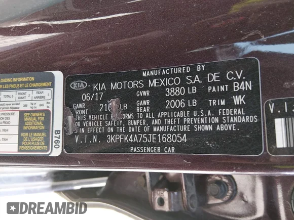 ✅ 2018 Kia Forte LX • VIN: 3KPFK4A75JE168054 • Лот: 44599786. Опубликован ранее на IAAI с пробегом 201 560 миль. Бесплатный доступ к архиву аукционных продаж из США и подробный отчёт об истории автомобиля на DreamBid. Изображение 9.