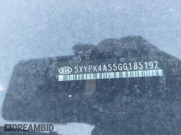 ✅ 2016 Kia Sorento SXL • VIN: 5XYPK4A55GG185192 • Lot: 44443891. Listed on IAAI with 51,671 mi. Free auction sales archive from the USA and detailed vehicle history report at DreamBid. Image 9.