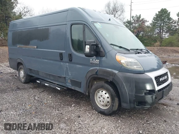 ✅ 2019 Ram ProMaster Cargo • VIN: 3C6URVJG6KE548778 • Lot: 44723973. Listed on IAAI with 118,078 mi. Free auction sales archive from the USA and detailed vehicle history report at DreamBid. Image 1.