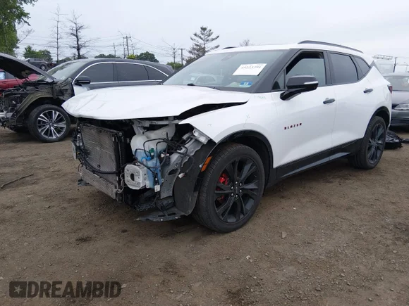 ✅ 2020 Chevrolet Blazer RS • VIN: 3GNKBKRS5LS640227 • Lot: 45223391. Listed on IAAI with 85,003 mi. Free auction sales archive from the USA and detailed vehicle history report at DreamBid. Image 2.