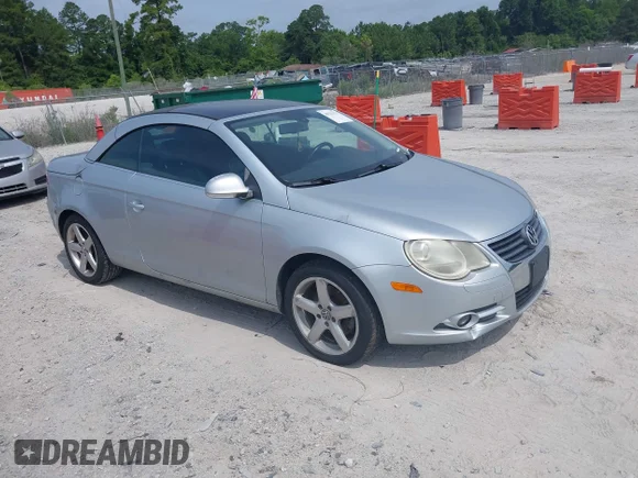 ✅ 2007 Volkswagen Eos 2.0T • VIN: WVWDA71F57V018596 • Lot: 45325373. Listed on IAAI with 108,535 mi. Free auction sales archive from the USA and detailed vehicle history report at DreamBid. Image 1.
