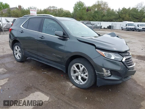 ✅ 2018 Chevrolet Equinox LT • VIN: 3GNAXTEX5JS579835 • Lot: 45021800. Listed on IAAI with 97,946 mi. Free auction sales archive from the USA and detailed vehicle history report at DreamBid. Image 1.
