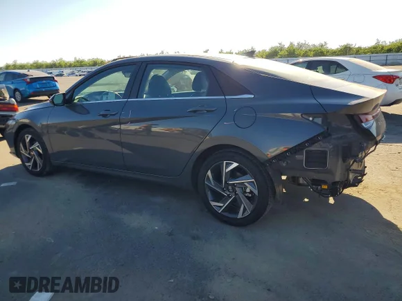 ✅ 2025 Hyundai Elantra Limited • VIN: KMHLN4DJ1SU180217 • Lot: 47241256. Wystawiony na Copart z przebiegiem 18 843 mil. Bezpłatny archiwum sprzedaży aukcyjnych z USA i szczegółowy raport historii pojazdu na DreamBid. Zdjęcie 2.