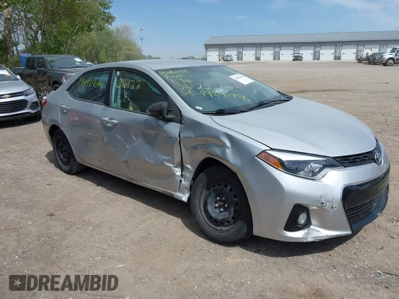 ✅ 2015 Toyota Corolla S Plus • VIN: 5YFBURHE3FP316122 • Lot: 44924094. Listed on IAAI with 111,557 mi. Free auction sales archive from the USA and detailed vehicle history report at DreamBid. Image 1.