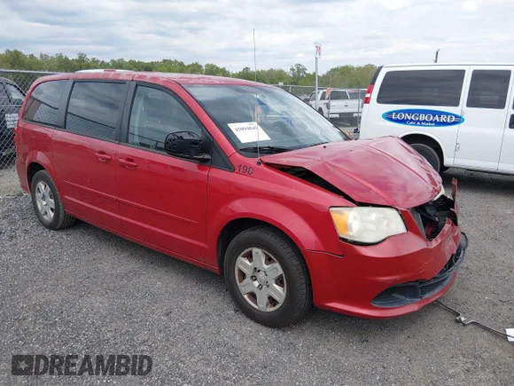✅ 2012 Dodge Grand Caravan SE • VIN: 2C4RDGBG2CR228493 • Lot: 45094845. Wystawiony na IAAI z przebiegiem 188 375 mil. Bezpłatny archiwum sprzedaży aukcyjnych z USA i szczegółowy raport historii pojazdu na DreamBid. Zdjęcie 1.