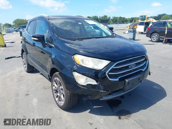 ✅ 2020 Ford EcoSport Titanium • VIN: MAJ6S3KL1LC358276 • Lot: 45393889. Wystawiony na IAAI z przebiegiem 140 313 mil. Bezpłatny archiwum sprzedaży aukcyjnych z USA i szczegółowy raport historii pojazdu na DreamBid. Zdjęcie 1.