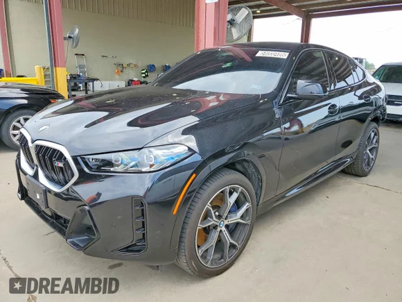 ✅ 2026 BMW X6 M60i • VIN: 5UX43EX09T9119501 • Лот: 54000486. Опубликован ранее на Copart с пробегом 18 478 миль. Бесплатный доступ к архиву аукционных продаж из США и подробный отчёт об истории автомобиля на DreamBid. Изображение 1.