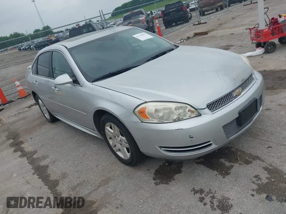 ✅ 2014 Chevrolet Impala LT • VIN: 2G1WB5E33E1113742 • Lot: 45158489. Wystawiony na IAAI z przebiegiem 152 684 mil. Bezpłatny archiwum sprzedaży aukcyjnych z USA i szczegółowy raport historii pojazdu na DreamBid. Zdjęcie 1.