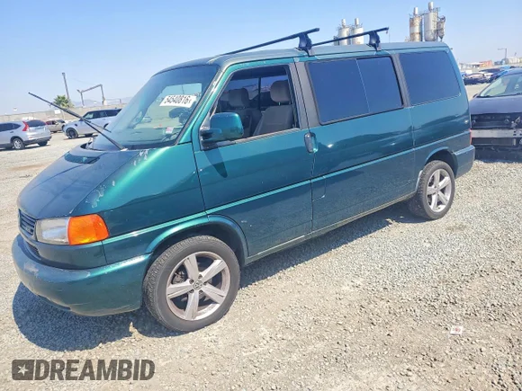 ✅ 2000 Volkswagen EuroVan • VIN: WV2MH4702YH039775 • Lot: 54540816. Wystawiony na Copart z przebiegiem 249 814 mil. Bezpłatny archiwum sprzedaży aukcyjnych z USA i szczegółowy raport historii pojazdu na DreamBid. Zdjęcie 1.
