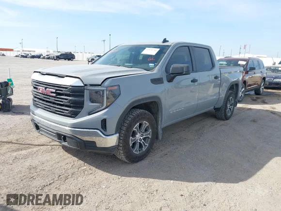 ✅ 2024 GMC Sierra 1500 Pro • VIN: 1GTUUAED7RZ346109 • Lot: 41870741. Wystawiony na IAAI z przebiegiem 6 058 mil. Bezpłatny archiwum sprzedaży aukcyjnych z USA i szczegółowy raport historii pojazdu na DreamBid. Zdjęcie 2.